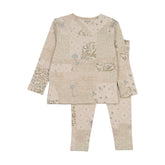 BEE & DEE 2PC ORGANIC PAPER PRINT PAJAMAS